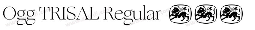 Ogg TRISAL Regular字体转换